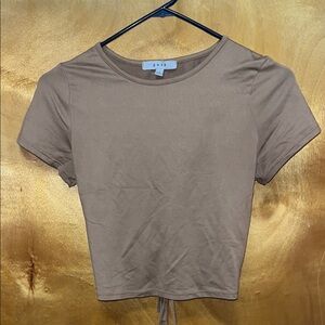 Brown Women's Crop Top